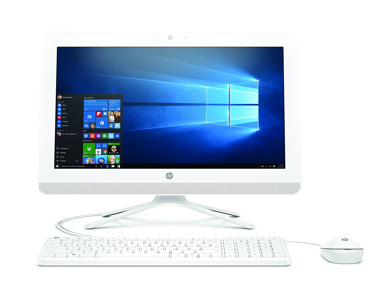 Máy tính bộ để bàn HP 22-b202l AiO 21.5 Non-Touch Core i3-7100 Black (Z8F52AA)