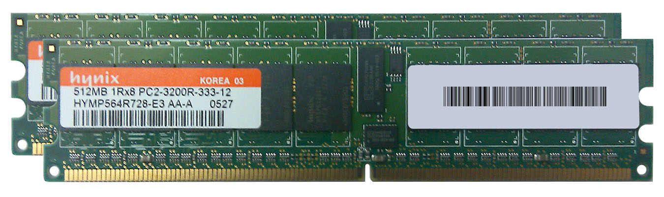 343055-B21 1GB (2x512mb) PC2-3200 DDR2 SDRAM Memory RAM Kit