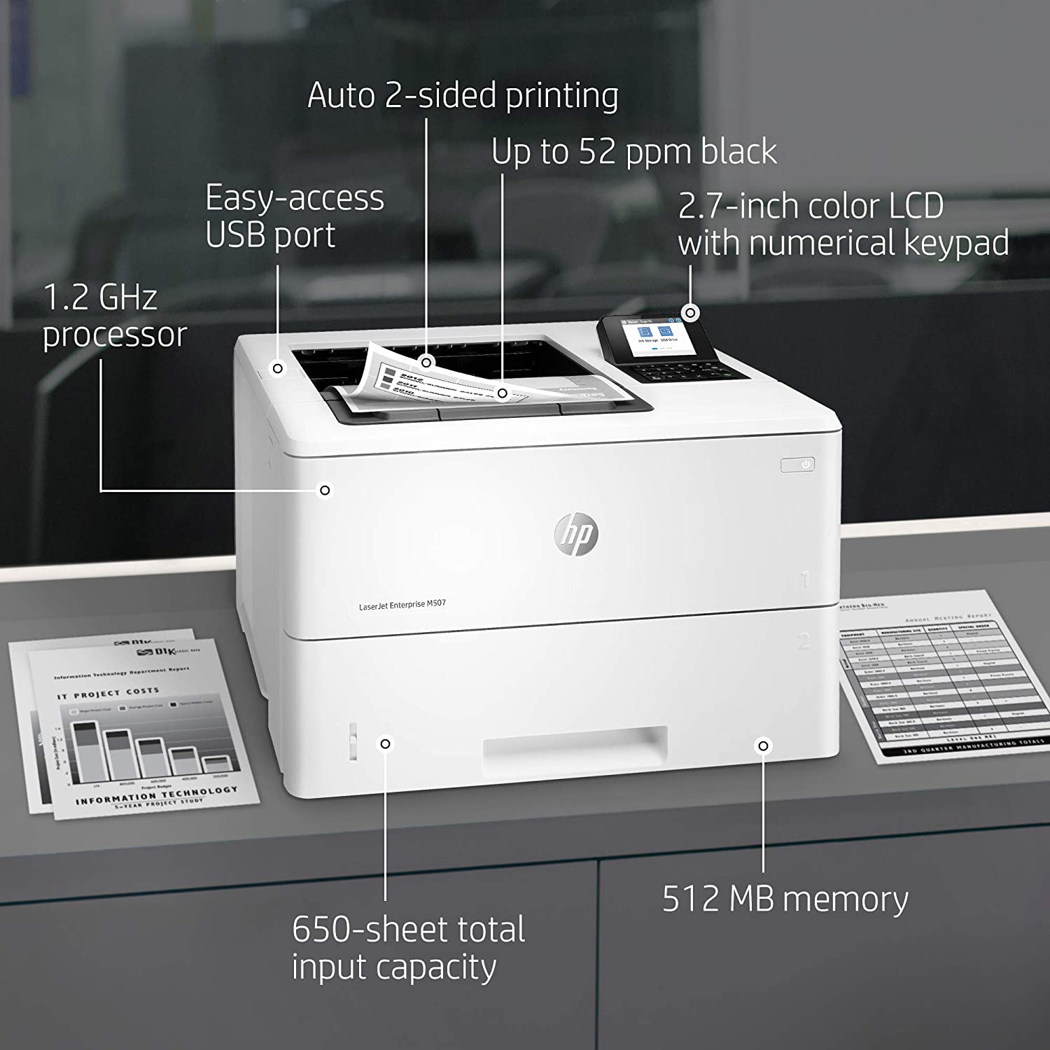 HP LaserJet Enterprise M507DN (1PV87A)