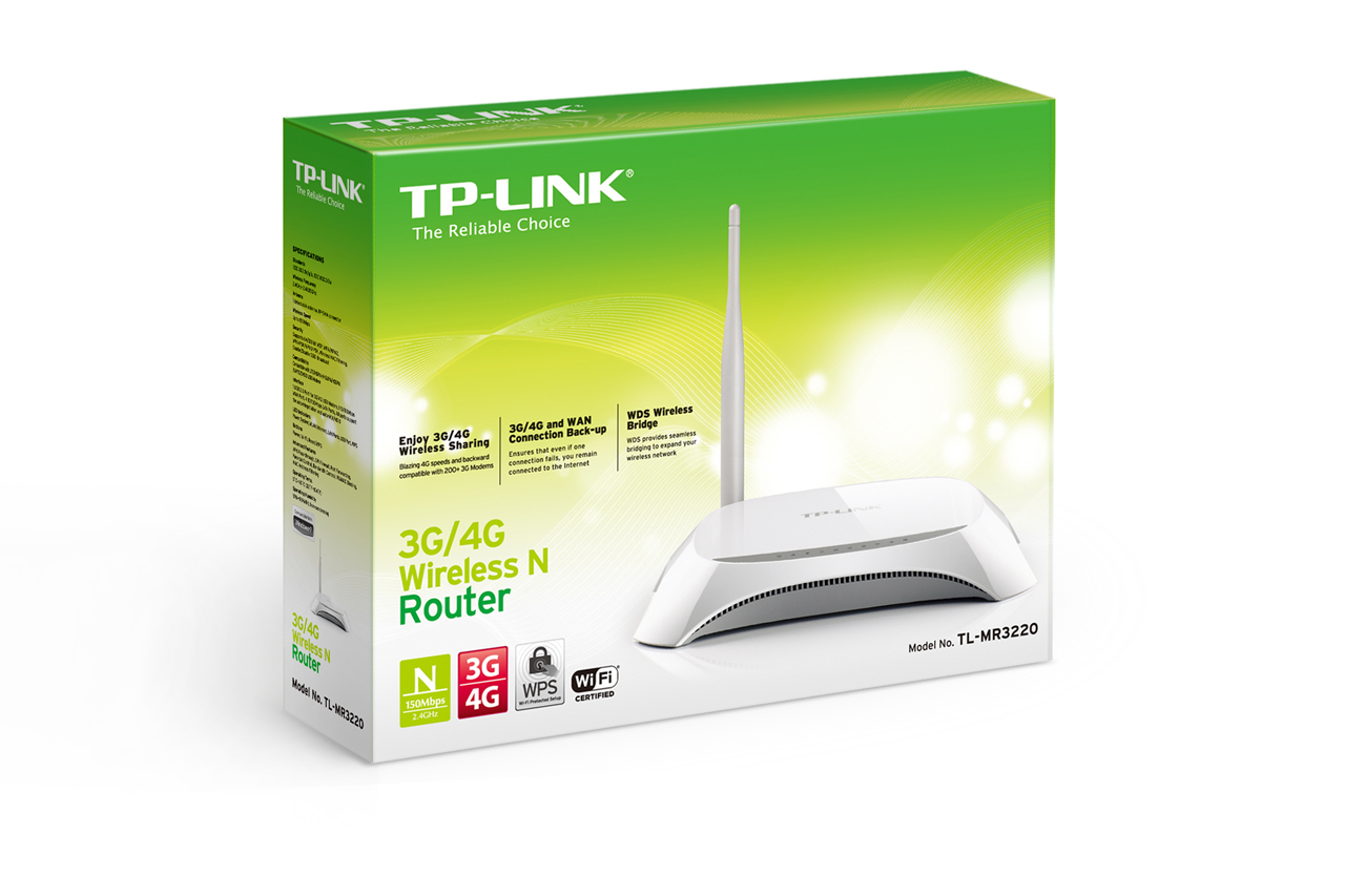 Router Chuẩn N Không Dây 3G/4G TPLINK TL-MR3220