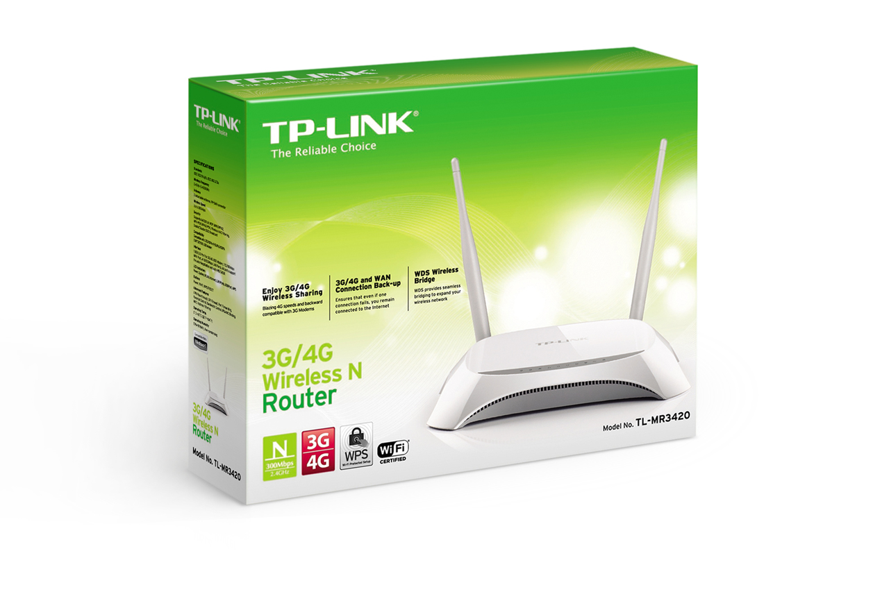 Router Chuẩn N Không Dây 3G/4G TPLINK TL-MR3420