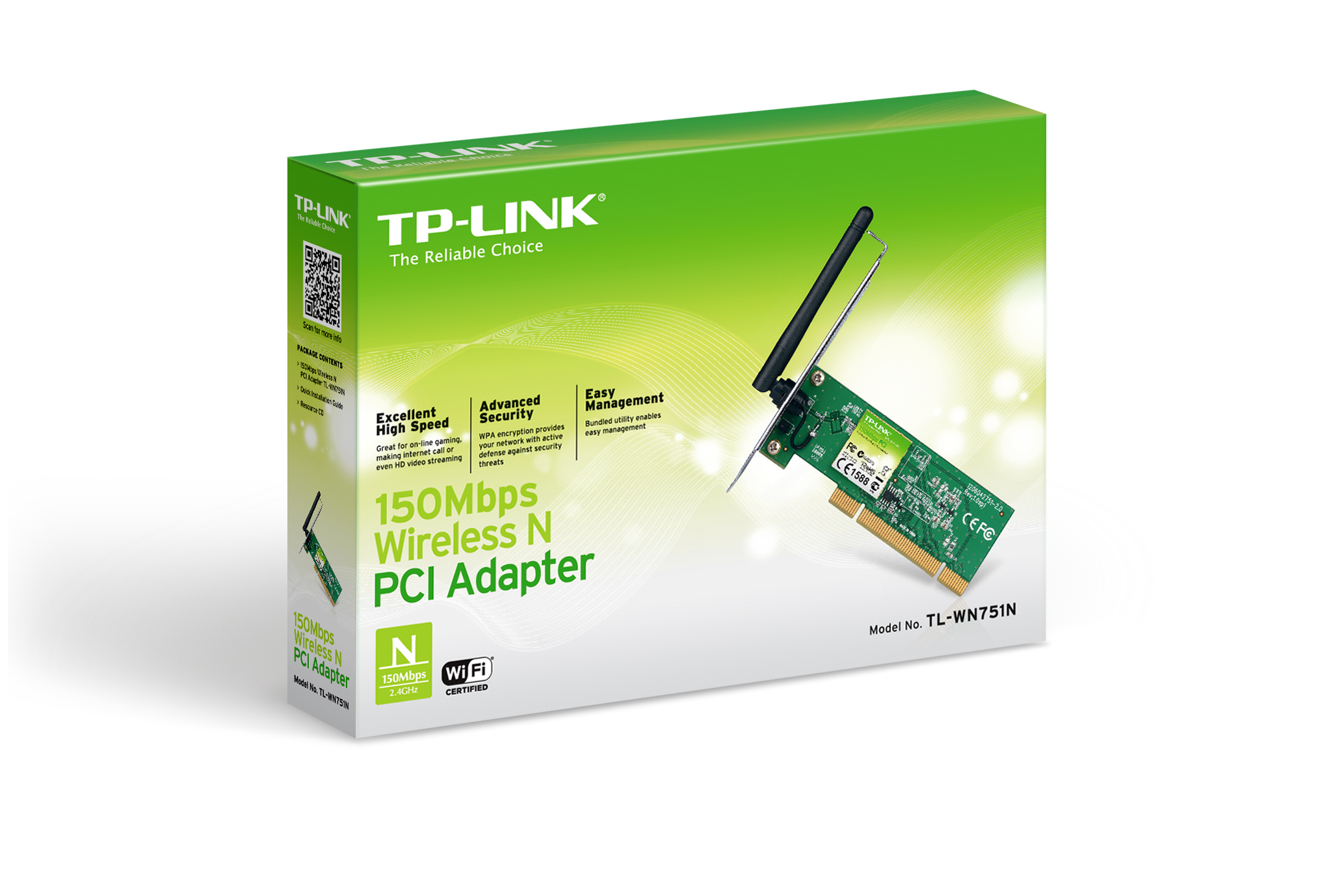 Wireless N PCI Adapter TP-Link TL-WN751N
