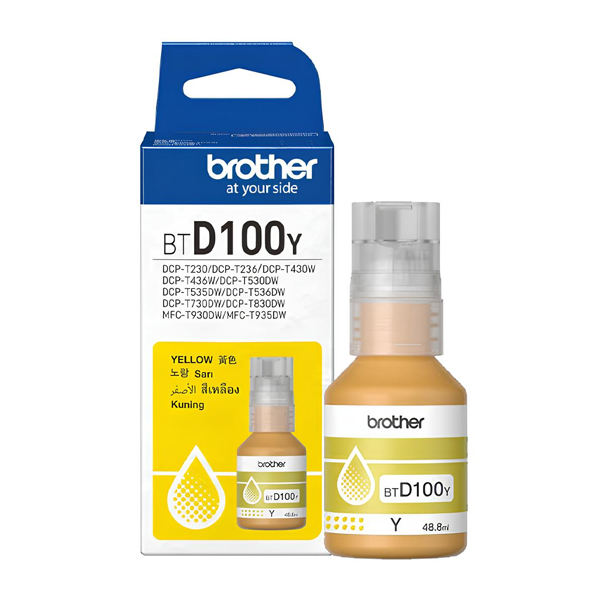 Mực in Brother BTD100Y Yellow