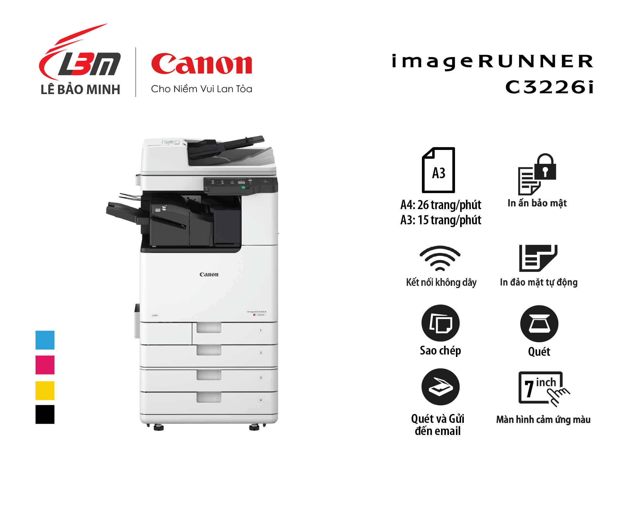 Máy photocopy màu Canon iR C3226i