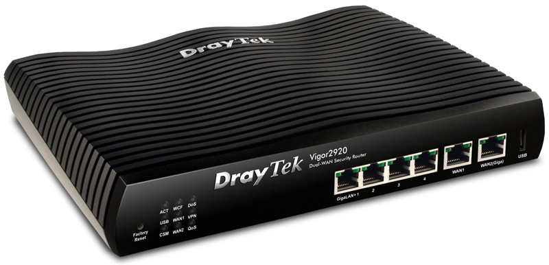 Draytek Vigor2920FV Fiber Router - Firewall &  VPN server  - VoIP gateway - Loadbalancing - VPN Load Balancing - Tăng gấp đôi băng thông VPN