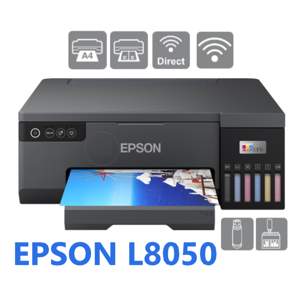 Máy in phun màu Epson EcoTank L8050