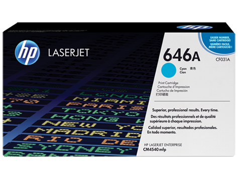 Mực in HP 646A Cyan Original LaserJet Toner Cartridge (CF031A)