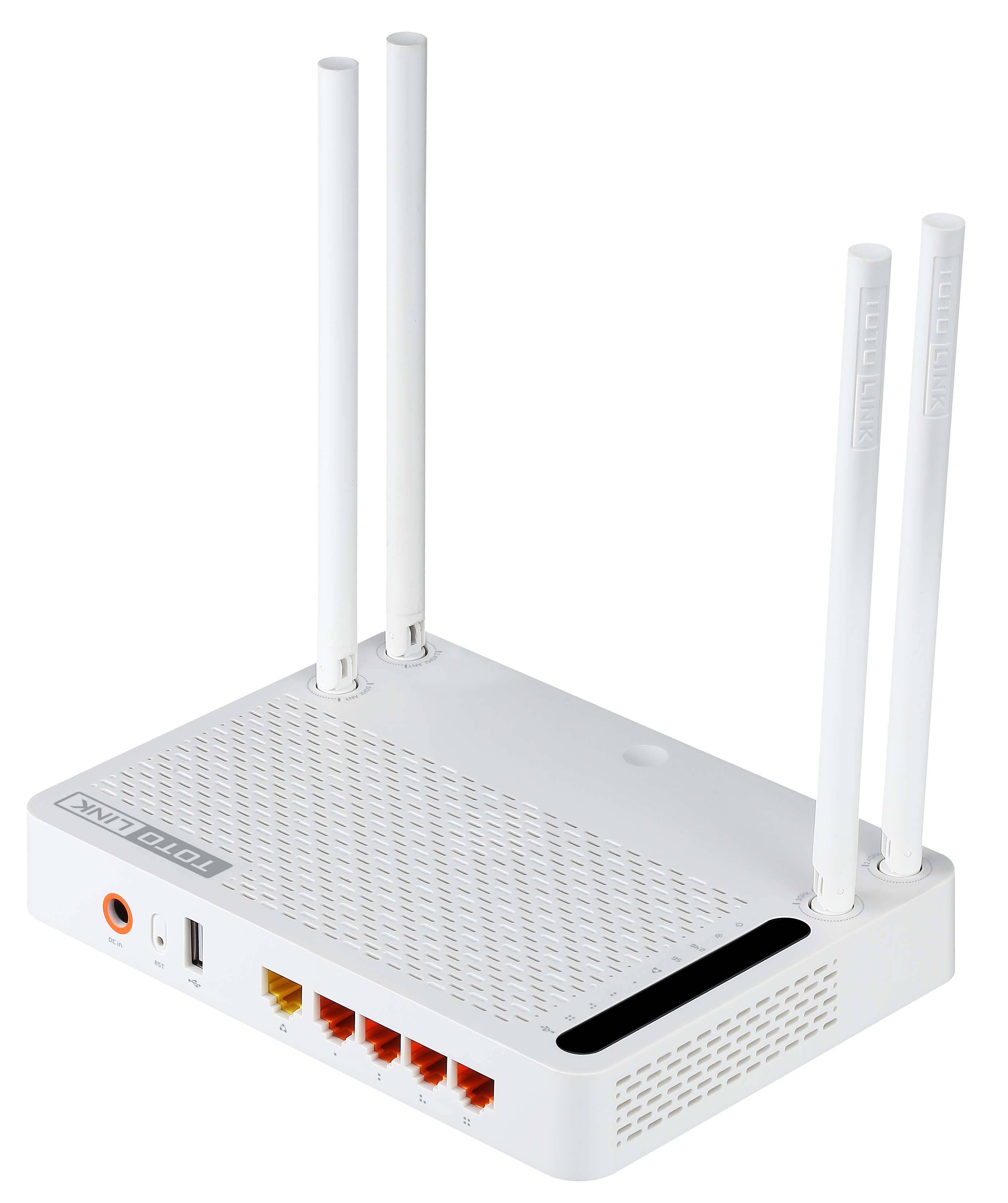 Gigabit Dual Band chuẩn AC Wireless Router TotoLink A2004NS