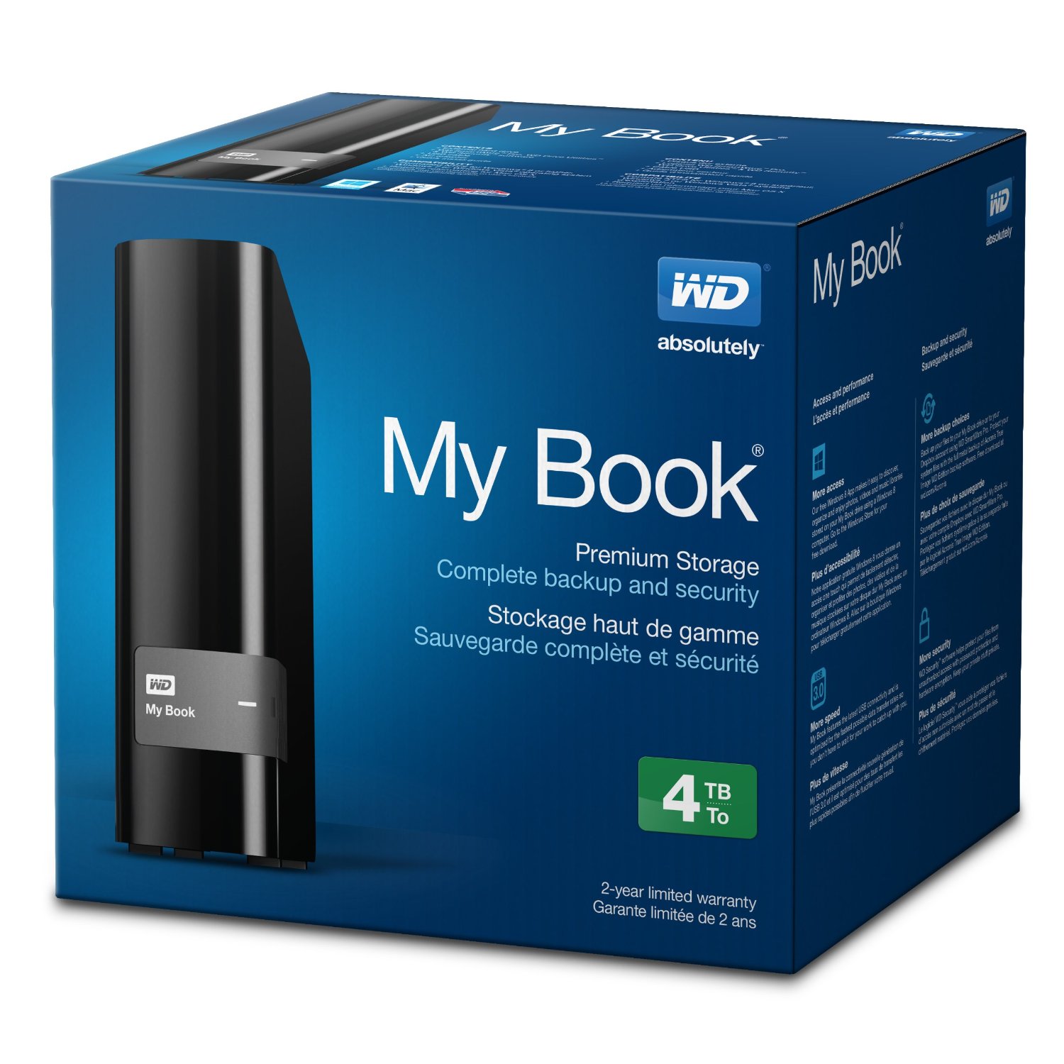 Ổ cứng WD My Book Western 4TB External Hard Drive  (WDBFJK0040HBK)