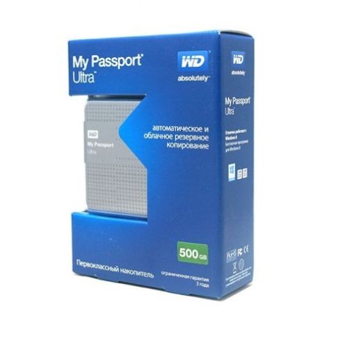 WD My Passport Ultra 500GB, Titanium (WDBPGC5000ATT)