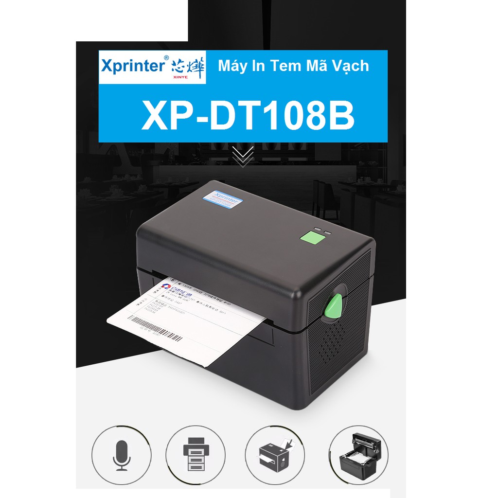 Máy in mã vạch Xprinter DT108B