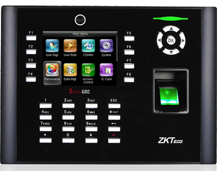 Máy chấm công vân tay ZKTeco iClock 680