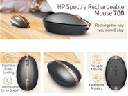 Chuột Không Dây HP Spectre Rechargeable Mouse 700